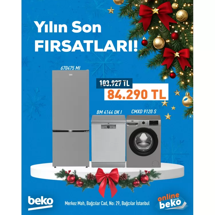 3 lü Gri Beyaz Eşya Seti 2