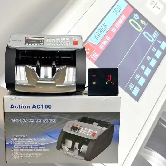 Action AC100 TL / EURO Kağıt Para Sayma Makinesi