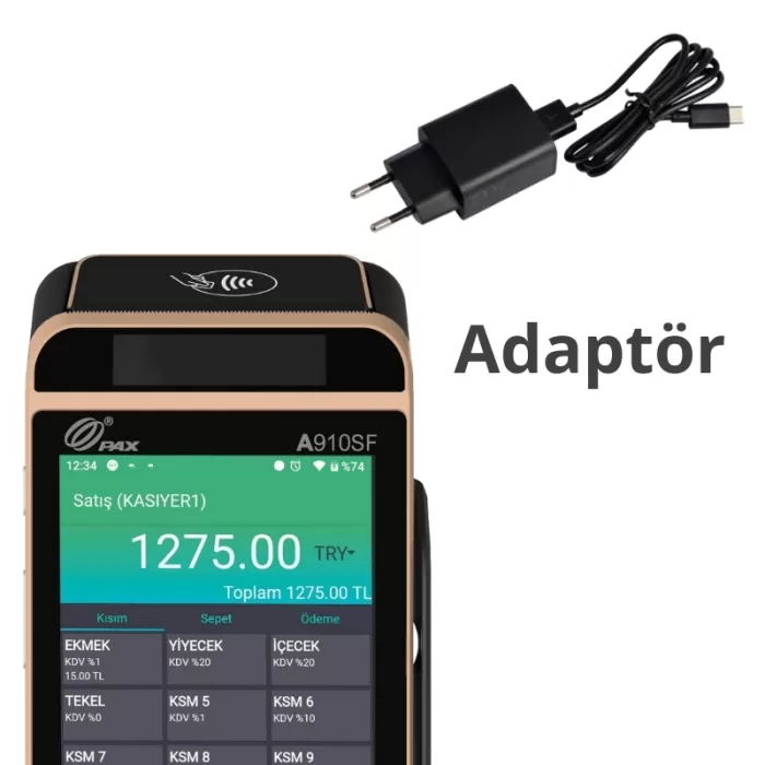 Pax A910sf Uyumlu B910sf Adaptör