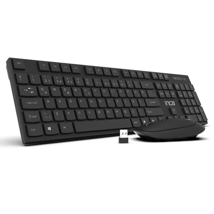 İnca IWS-537 Wireless Slim Design Soft Touch Q Keyboard&amp;Mouse Set