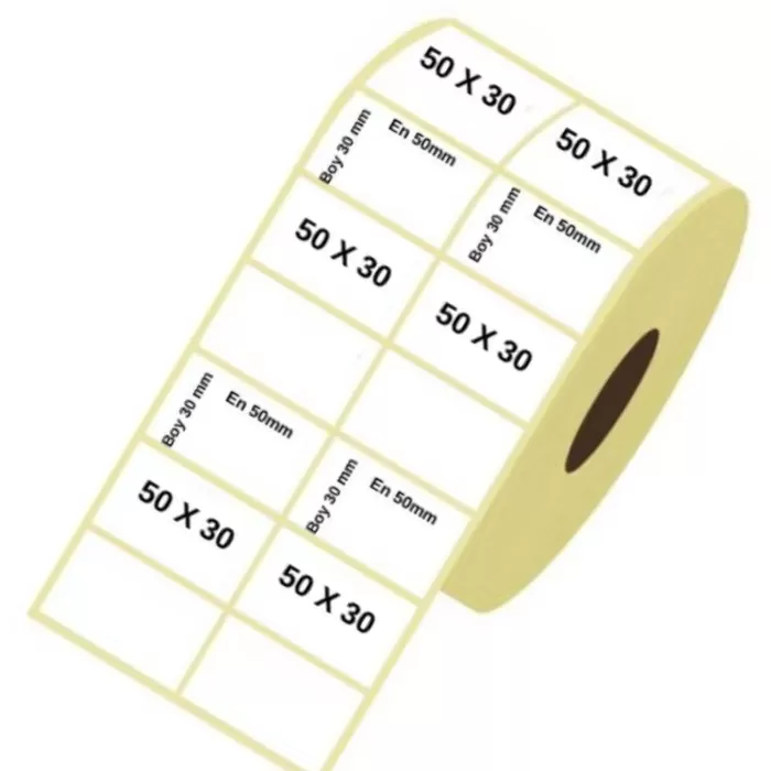 Etiket  Termal 50 x 30 2500 Li 2 Lİ