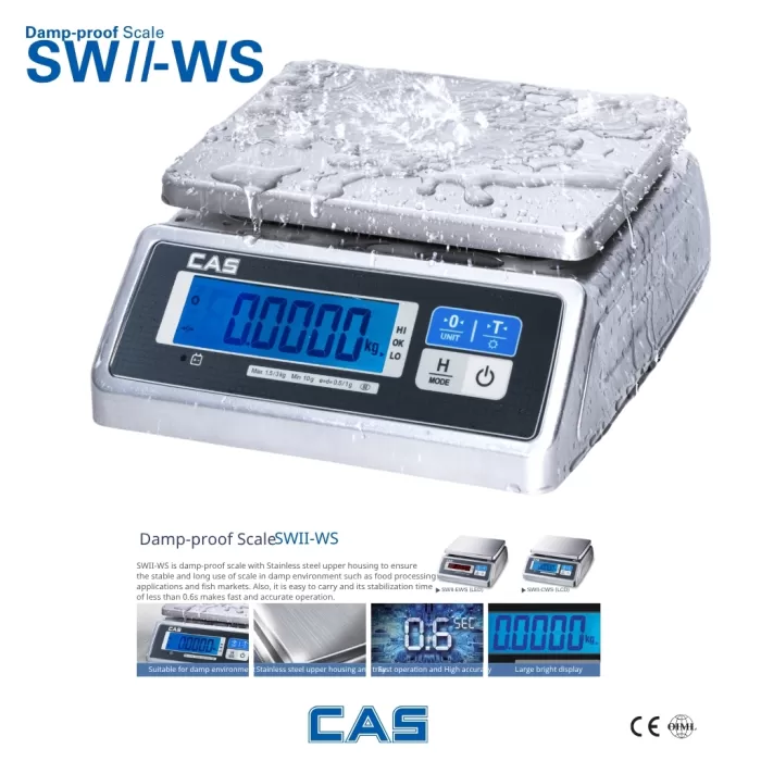 Cas Swıı-WS Akülü Su Korumalı 6-15-30 KG