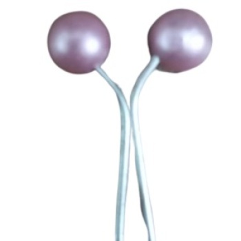 Eşarp Klipsi Top Model Düz Pembe 1 Adet