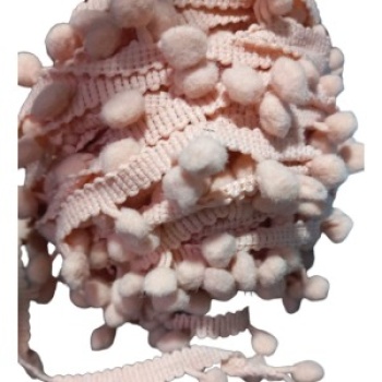 Sıralı Ponpon 1 Metre Somon