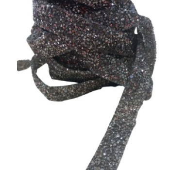 Silikonlu Yapıştırma Taş 1 cm Siyah 1 Metre