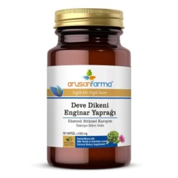 Hepar Kapsül Deve Dikeni & Enginar Ekstreli Bitkisel Karışım 90 Kapsül