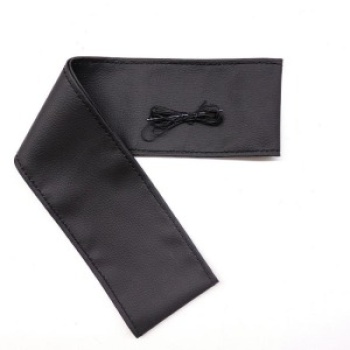 Tüm Araçlara Uyumlu Deri Direksiyon Kılıfı, Dikmeli Siyah Dikişli