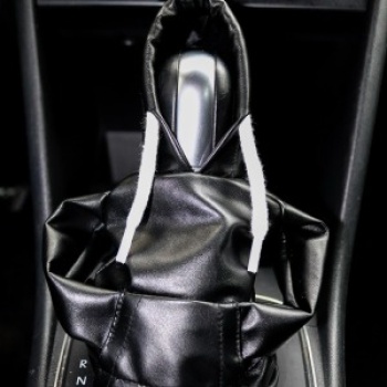 Tüm Araçlara Uyumlu Vites Kıyafeti Suni Deri Siyah