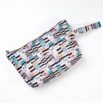 Makyaj Çantası Ve Çok Amaçlı El Çantası Kedi Desenli