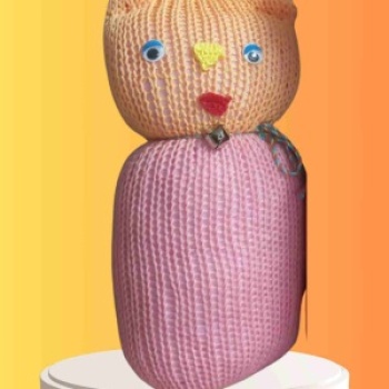 Tıkırık Örgü Yastık Uyku ve Oyun Arkadaşı Şeker - 45 cm