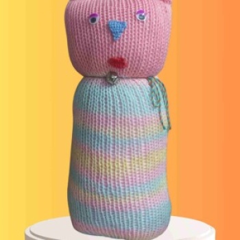 Tıkırık Örgü Yastık Uyku ve Oyun Arkadaşı Pofuduk - 35 cm