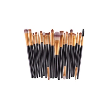 Siyah Renk 20li Profesyonel Yumuşak Makyaj Fırça Seti