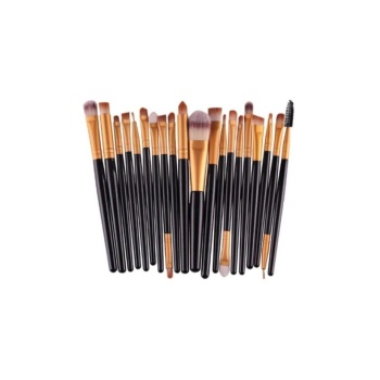 Karışık Renk 20li Profesyonel Yumuşak Makyaj Fırça Seti