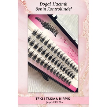Tekli Kirpik Demet Takma Kirpik – Gerçek Kıl 10 Mm Nesura