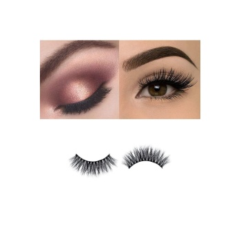 7 Çift Doğal İpek Takma Kirpik 3D-51 Hacimli Doğal Görünüm