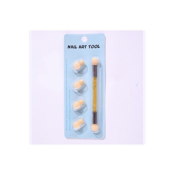 Nail Art Ombre Tırnak Süsleme Süngeri - Yedek Uçlu Kalıcı Oje Sünger Seti