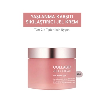Yaşlanma Karşıtı Collagen Jel Yüz Kremi – Nemlendirici ve Onarıcı Gece Kremi