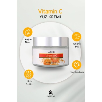 Vitamin C Yüz Kremi 50 g – Nemlendirici ve Onarıcı