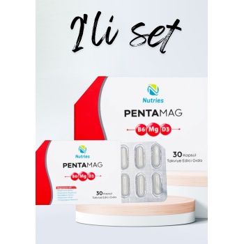 PentaMag Magnezyum Takviyesi 30 Kapsül – 2’li Avantaj Paketi