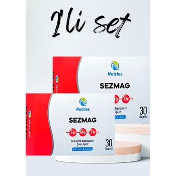 Sezmag Magnezyum Takviyesi 30 Kapsül – 2’li Avantaj Paketi