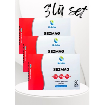 Sezmag Magnezyum Takviyesi 30 Kapsül – 3’lü Ekonomik Set