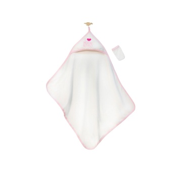I MAM & DAD Nakışlı Bebek Havlu Silgi – Pembe