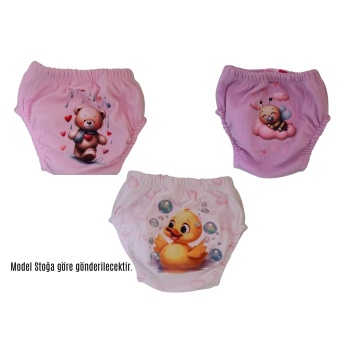 Alıştırma Külodu Suprem Kumaş 3 Adet Pembe (Model Stok Durumuna Göre Gönderilir)