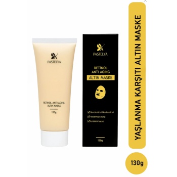 Retinol Anti-Aging Altın Maske 130 g – Soyulabilir Maske | Kırışıklık ve Yaşlanma Karşıtı