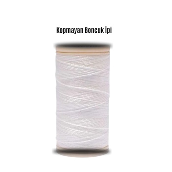 Kopmayan Boncuk İpi 100 metre Beyaz 2 adet