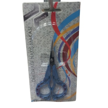 Nakış Makası Dekoratif Mavi YBL-403 Model 16