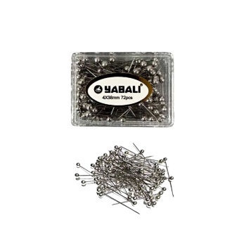 Toplu İğne Gümüş 72li 4x38 mm