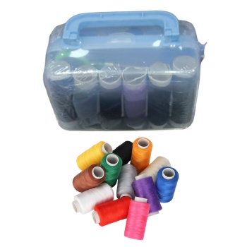 İplik Set Kare Plastik Dikiş Seti (Renk Stok Durumuna Göre)