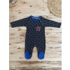 0-3 3-6 6-9 Ay Star Baby Baskılı Çıt Çıt Kapama Erkek Bebek Tulum