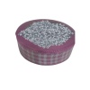 Tafta Ekoseli Kurdele 25 mm Pembe 1 Metre