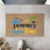 Bej Kapı Önü Paspası Its Summer Tıme Desen  K-3281