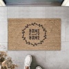 Bej Kapı Önü Paspası Home Sweet Home Kalpli Desen  K-3299