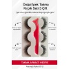 Doğal İpek Takma Kirpik 3 Çift + Kirpik Takma Aparatı 3D-21