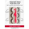 Doğal İpek Takma Kirpik 3 Çift + Kirpik Takma Aparatı 3D-48