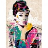 Kanvas Sayılarla Boyama Seti Kasnaklı-Çerçeveli Audrey Hepburn