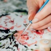 Kanvas Sayılarla Boyama Seti Kasnaklı-Çerçeveli Van Gogh Badem Ağacı