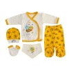 5li Şişme Mini Arı Desenli Unisex Zıbın Takımı – Yenidoğan Seti