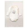 Tiger Kaplan Baskılı Pamuklu Uzun Kollu Çıtçıtlı Bebek Body Zıbın Atlet Tulum