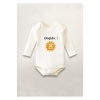 Doğdu Güneşim Baskılı Pamuklu Uzun Kollu Çıtçıtlı Bebek Body Zıbın Atlet Tulum