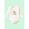 Pamuklu Body Tatlı Rüyalar Tasarımlı Beyaz 0-24 Ay