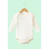 Bebek Body Daddys Tasarımlı Uzun Kollu Pamuk  Beyaz