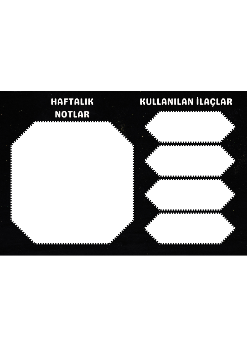 Diyabet Ölçüm Takip Çizelgesi Defteri A Kalite Özel Tasarım 3 Aylık A5 Siyah-Beyaz