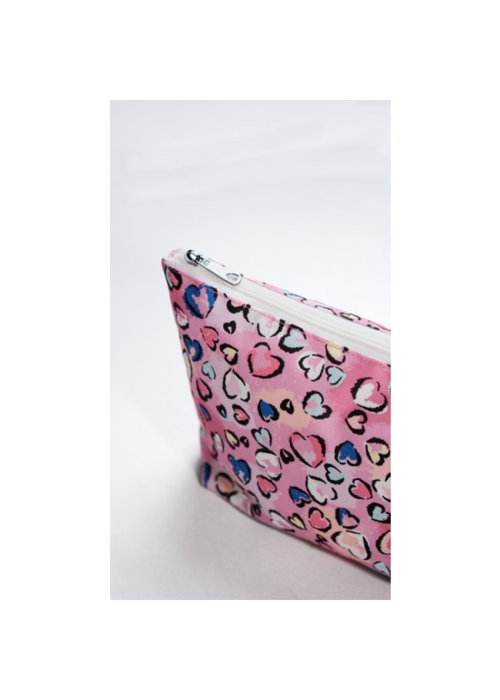 Makyaj Çantası Ve Çok Amaçlı El Çantası Kalp Desenli