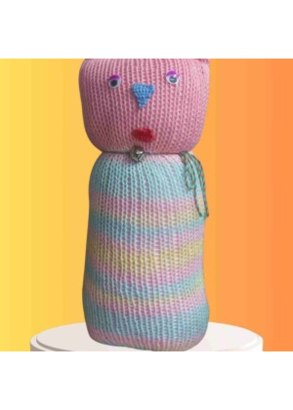 Tıkırık Örgü Yastık Uyku ve Oyun Arkadaşı Pofuduk - 45 cm