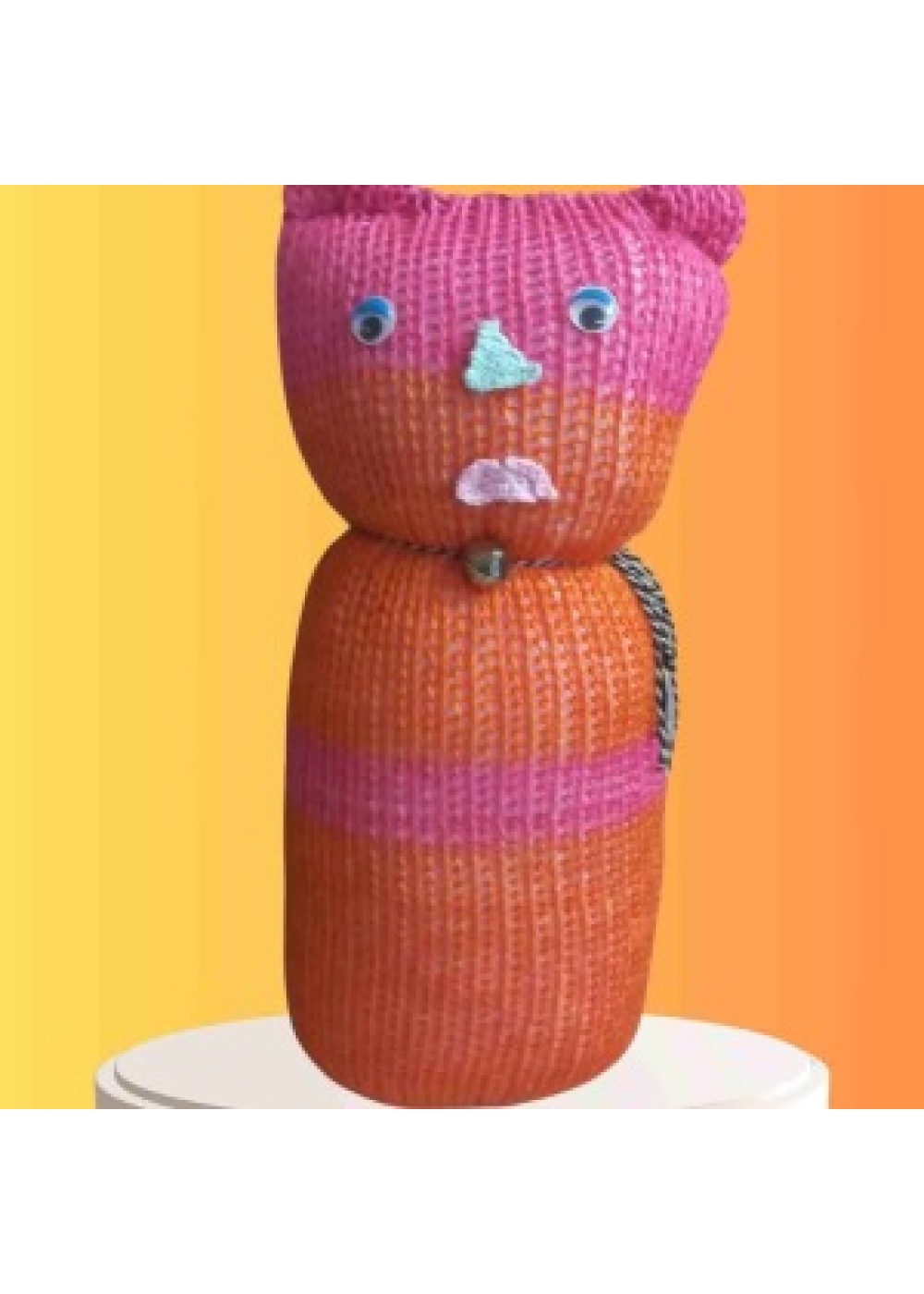 Tıkırık Örgü Yastık Uyku ve Oyun Arkadaşı Fıstık - 45 cm