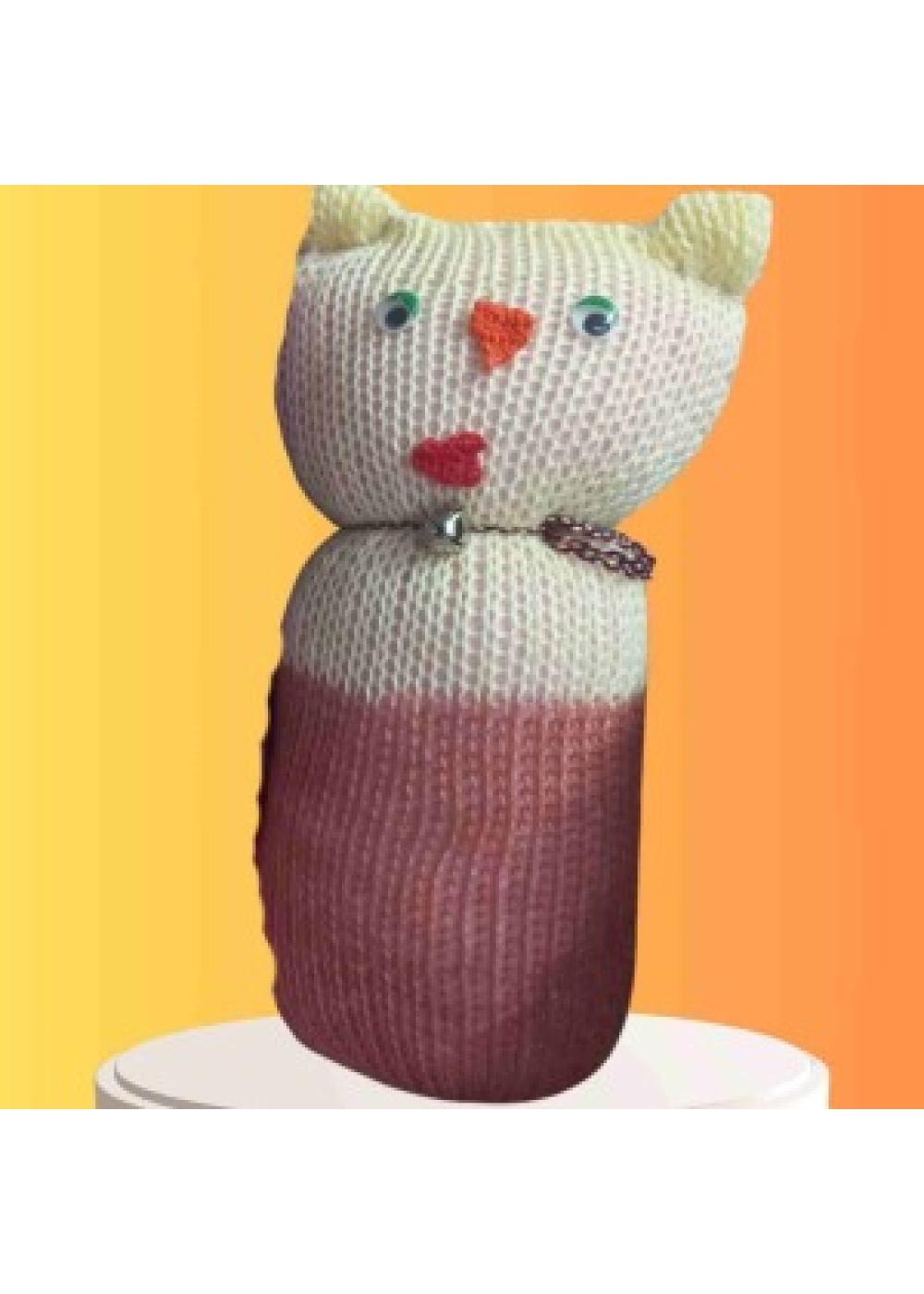 Tıkırık Örgü Yastık Uyku ve Oyun Arkadaşı Minik - 45 cm